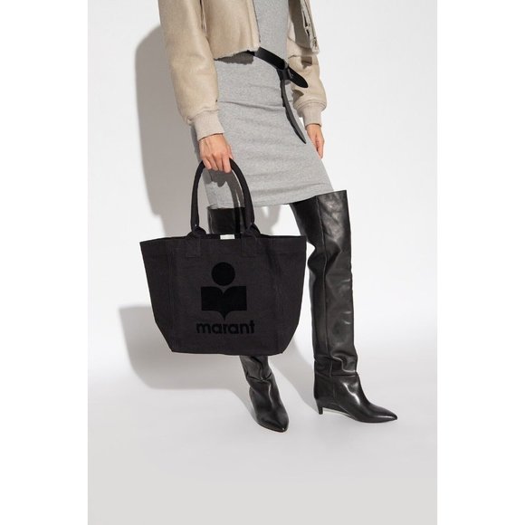 Isabel Marant Handbags - Isabel Marant Small Yenky Tote Bag Black Logo